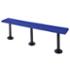 Lenox solid plastic pedestal bench