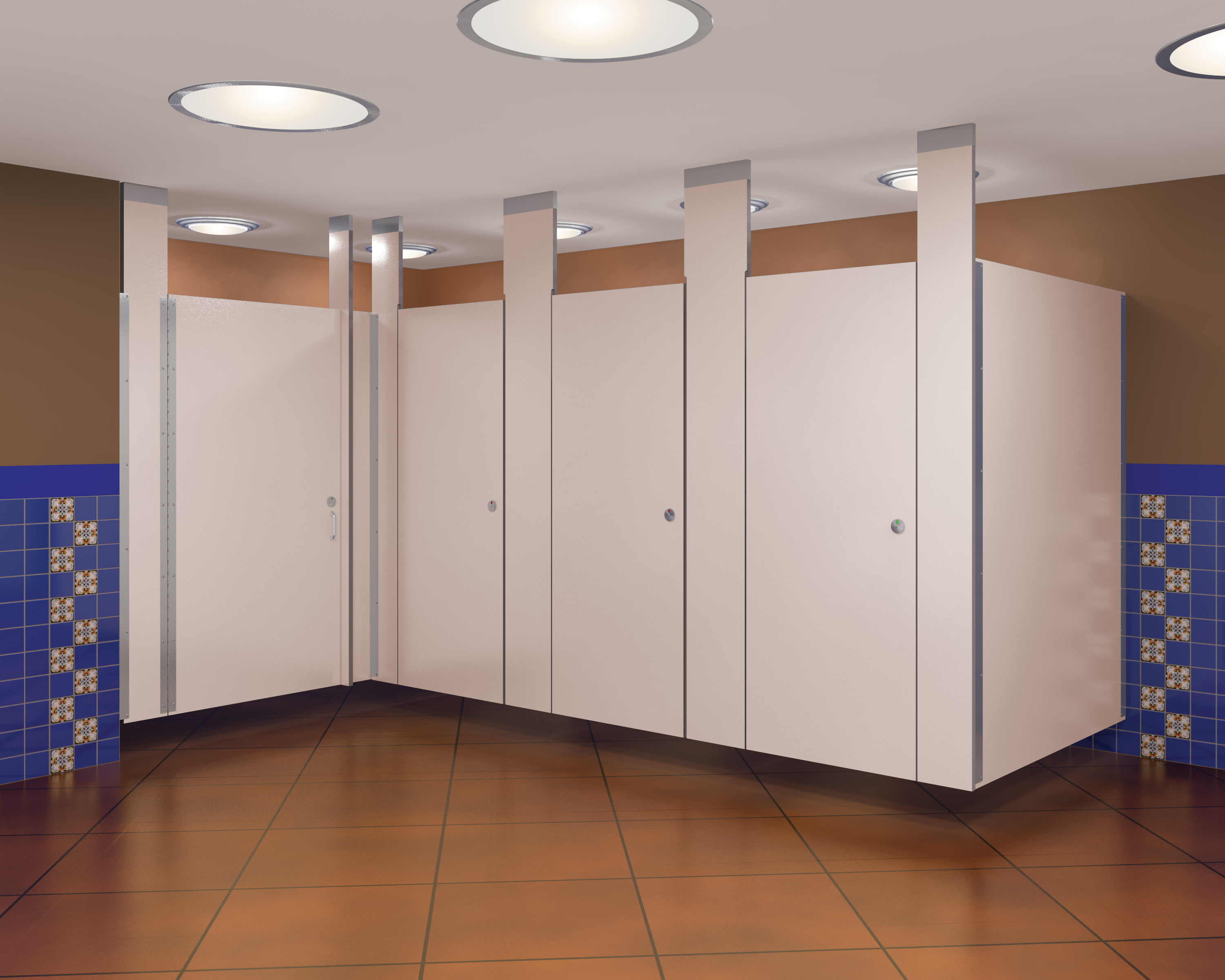 Ceiling Mounted Phenolic Partitions Bradley Corporation