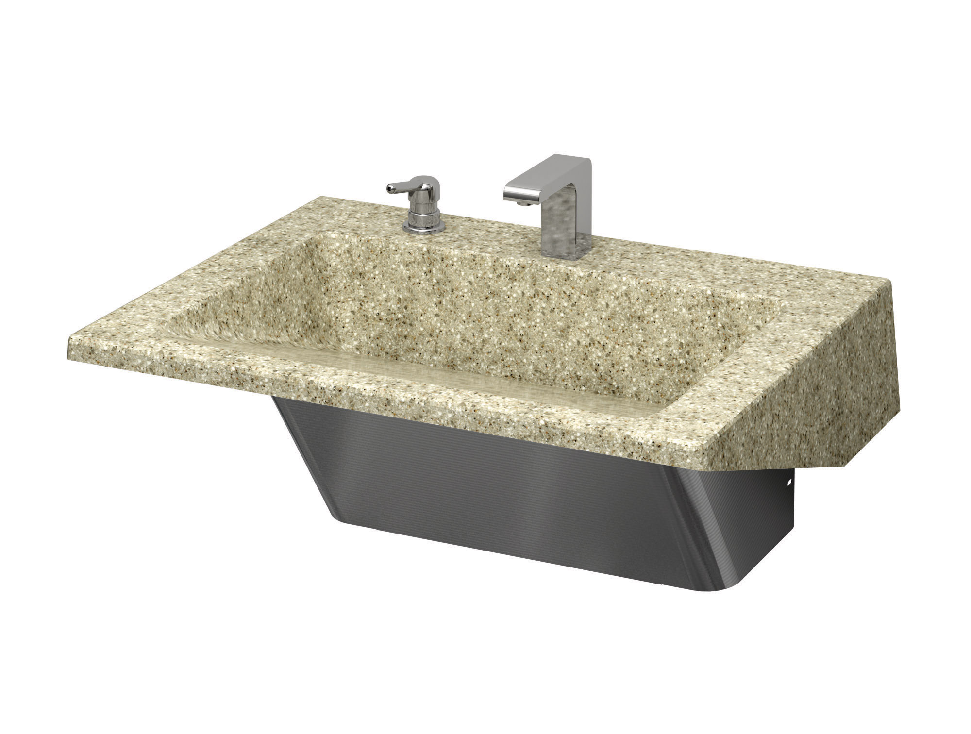 Single Station R-Series Verge Lavatory System 