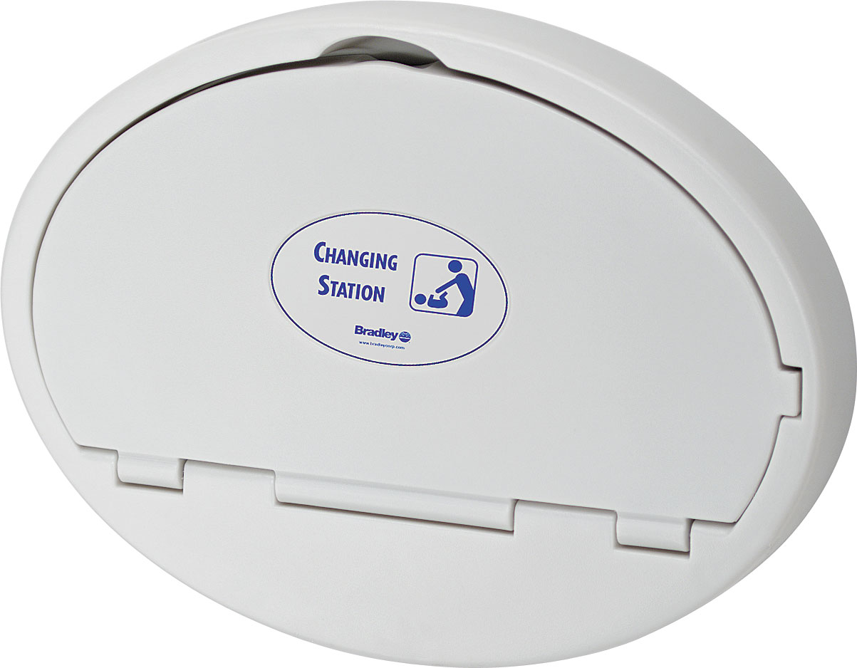 Oval Plastic Baby Changing Station Bradley Corporation