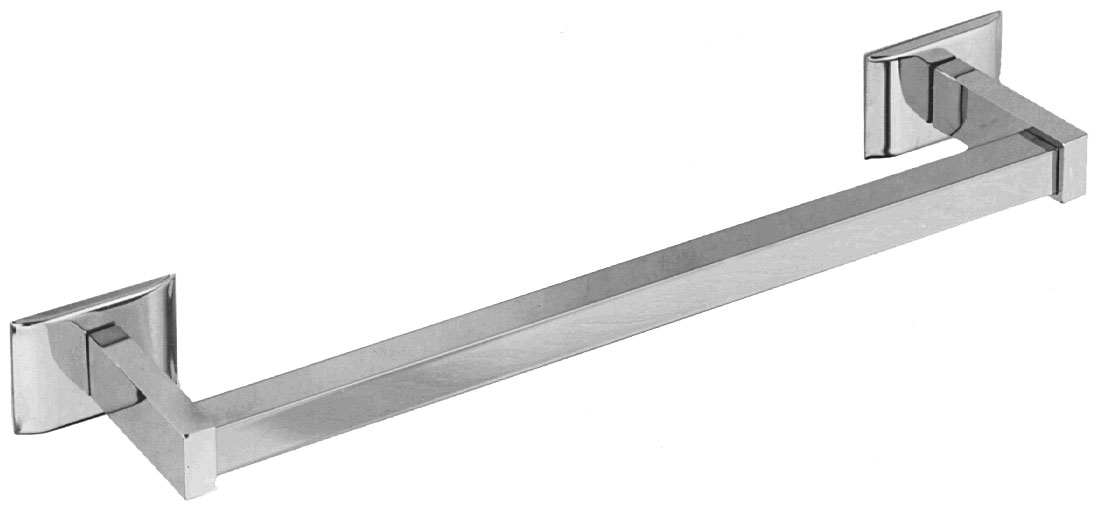Chrome-Plated Square Towel Bar - Bradley Corporation