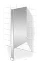 floor mounted stainless steel urinal screen