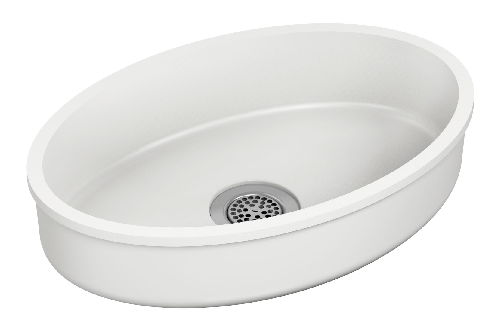 Oval Multi Purpose Basin made of terreon solid surface - Model HS-TO1