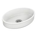 Oval Multi Purpose Basin made of terreon solid surface - Model HS-TO1