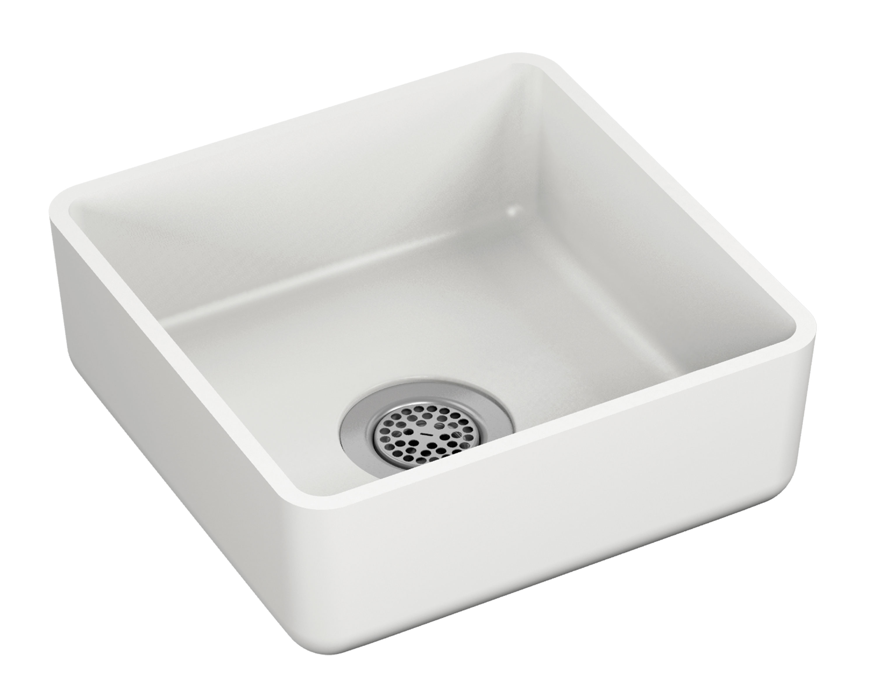 Square Multi Purpose Basin made of terreon solid surface - Model HS-TS1