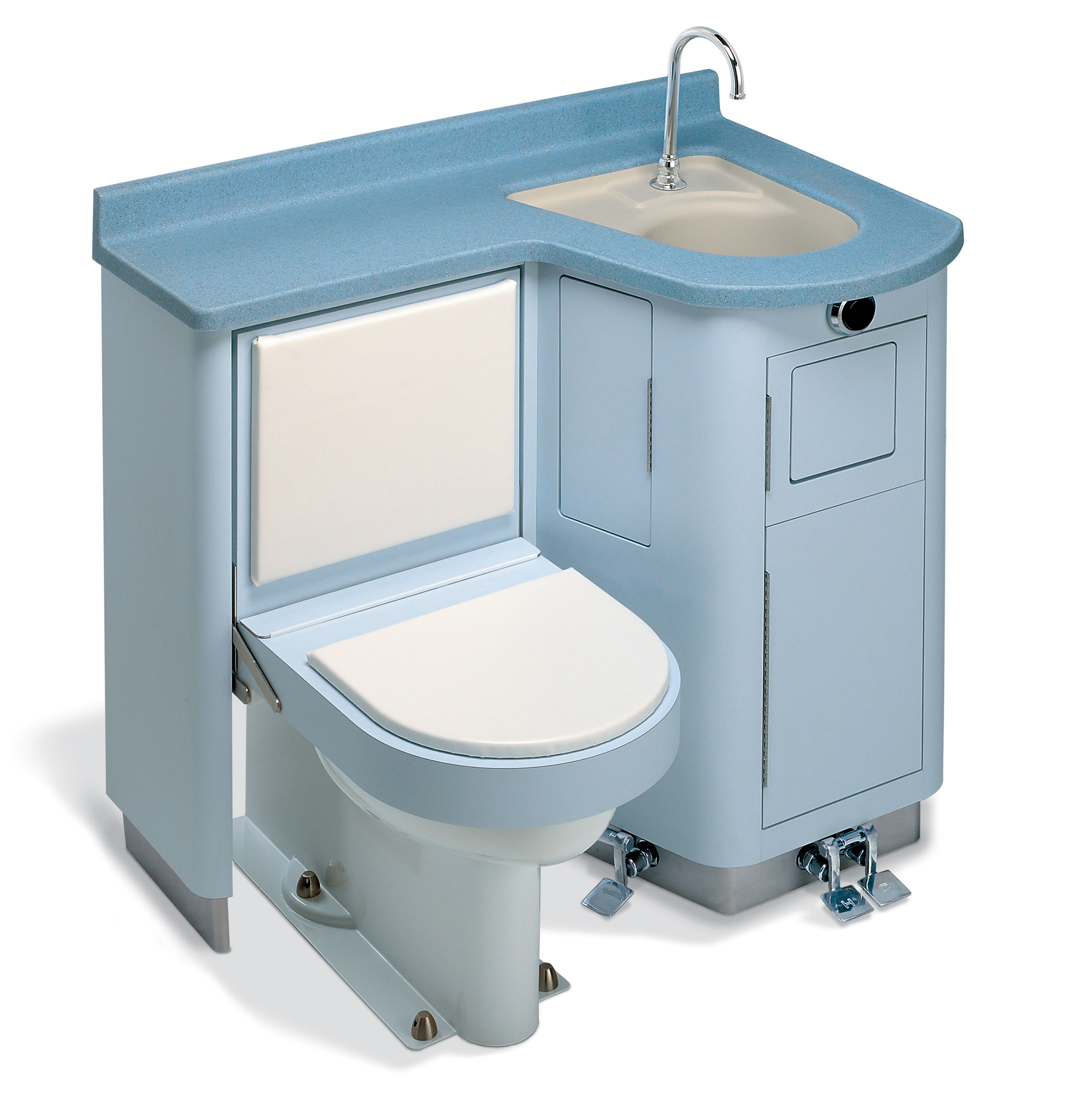 Lavatory Fixed Water Closet Bed Pan Washer Comby Bradley