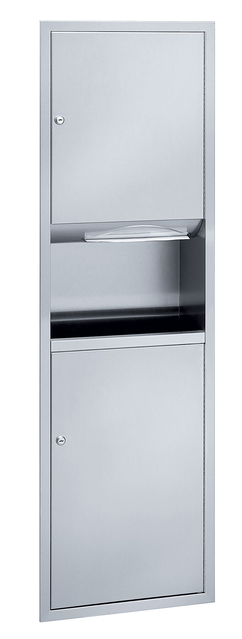 High Capacity Towel Dispenser/ 8.2 Gallon Waste Bradley Corporation